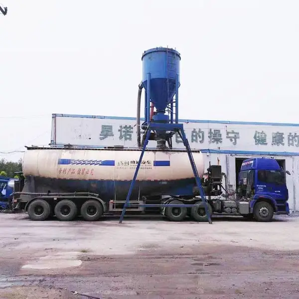 粉煤灰气力输送机装车 罗茨风机水泥粉自吸式环保装车设备