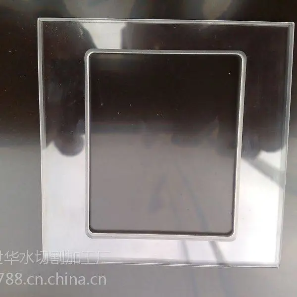 深圳龙岗区玻璃水切割 有机玻璃亚克力水刀异形加工 按图切割
