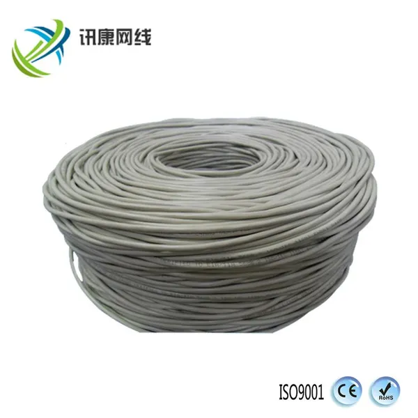 厂家批发 8芯双绞线 铜包铝 超五类 足300米 cat5e电脑网线