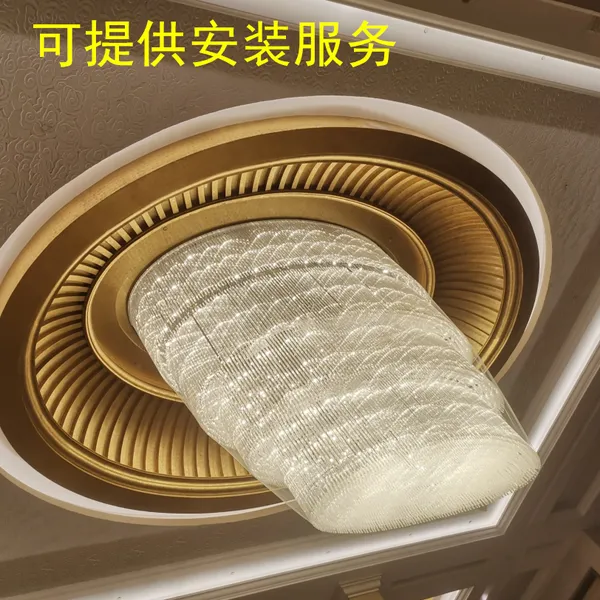 酒店水晶灯防护网 防坠网 灯具安*** 安装吊灯隐形保护网 透明网