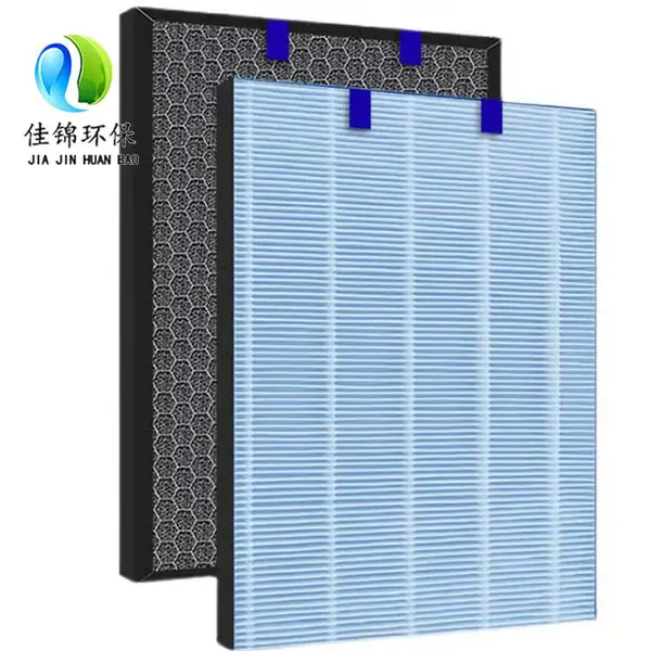 可定制通用纸框HEPA高效复合过滤芯椰壳活性炭汽车空气净化器