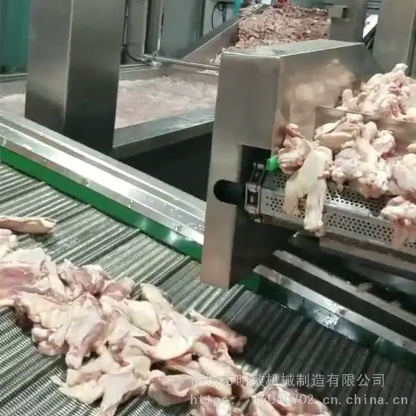 供应全自动冻肉解冻机 猪蹄解冻流水线 肉类解冻整套设备 明敏制造