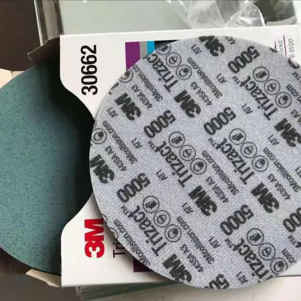 3M30662砂纸5000号背绒研磨片6寸3M海绵打磨片