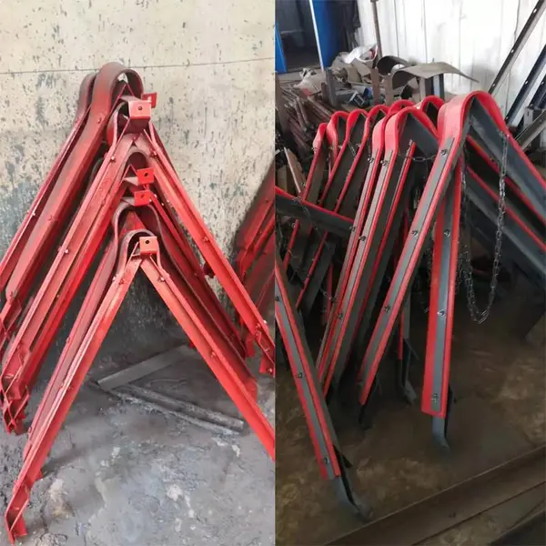输送带用空段清扫器 皮带机非工作面清料器 B800/1200人字形