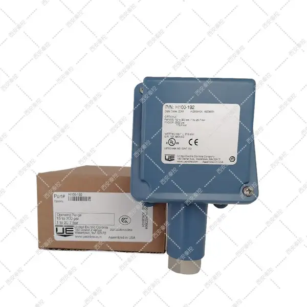美国UE机械式压力保护开关H100-192-XY468泵组储罐中高压压力联锁开关