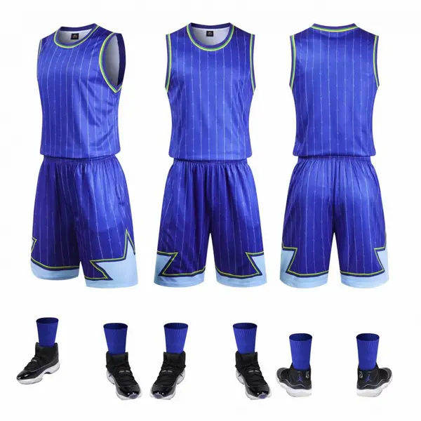 明星球衣篮球服套装男定制成人儿童运动比赛训练队服定做