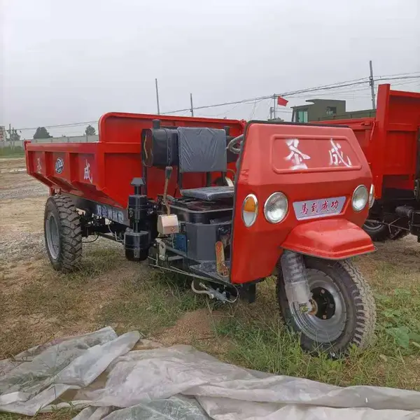 柴油自卸车三轮 建筑工地柴油三轮车 小型液压自卸三马车