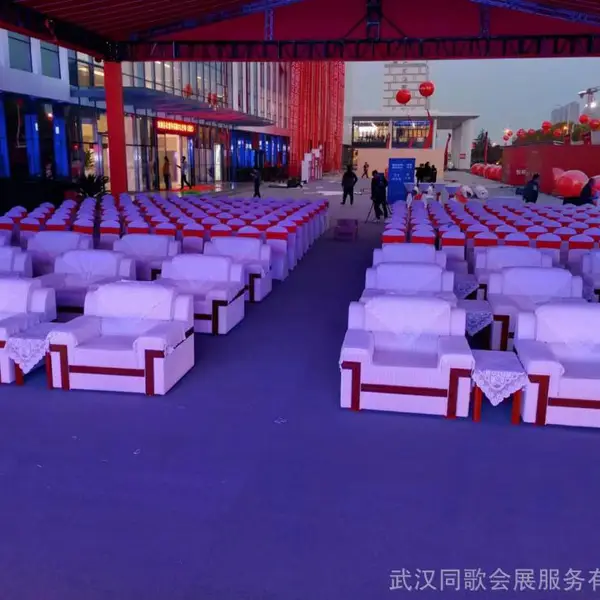 武汉同歌会展承接展会桌椅沙发出租,篷房、舞台、桁架搭建