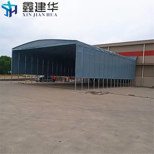 多宽的伸缩篷 移动推拉活动式仓库雨棚 围布可采用吊轮门帘