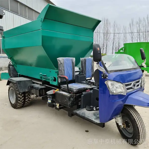 小型粪便抛撒车 散户养殖场粪肥利用设备 发酵肥播撒车