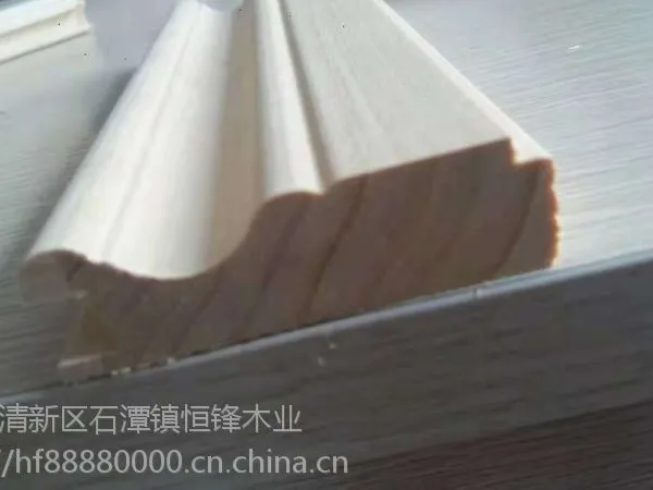 广东免漆包覆木线厂实木PVC衣柜线同色生态板配套批发
