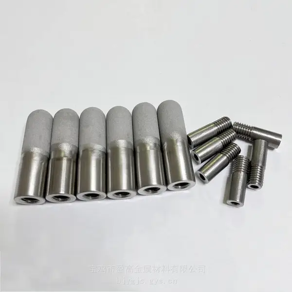 化工烟道分级过滤模压款φ14*30圆底不锈钢粉末烧结过滤头