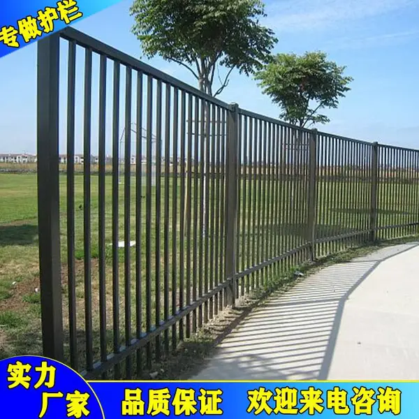 佛山小区围墙护栏 别墅铝合金护栏 大学砖砌式栅栏围墙