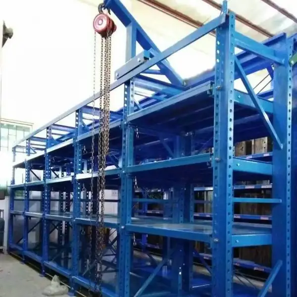 模具整理货架 汽车模具存储货架 欧亚德半抽模具架