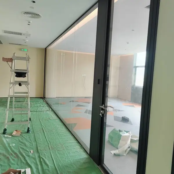 深圳玻璃隔断 铝合金框玻璃隔断 写字楼高隔间 定制批发