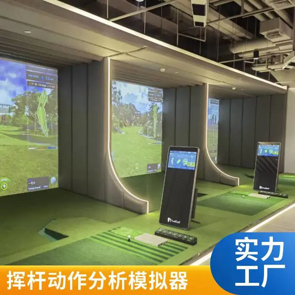 家用商用均可的室内高尔夫系统,内置模拟器支持挥杆动作分析