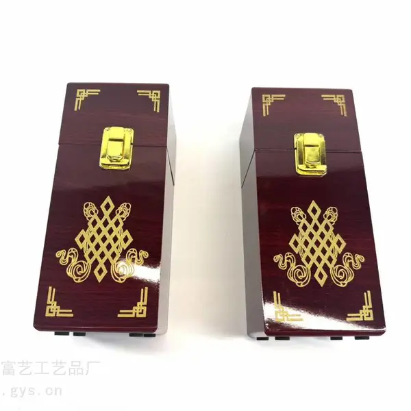 亚克力木盒 陕西官茶木盒 木盒设计 xo白酒包装盒