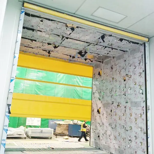 不锈钢货淋室双开门双人双吹风淋室货淋室自动风淋门多人风淋通道