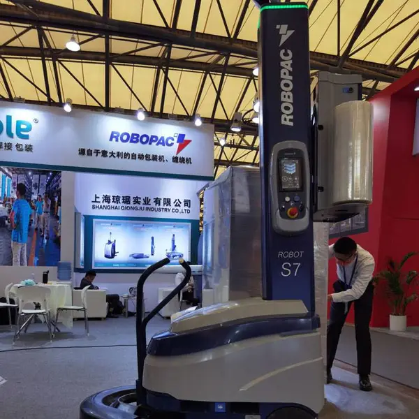 缠绕包装机 自动缠绕膜包装机 意大利ROBOPAC缠绕机ROBOT S7