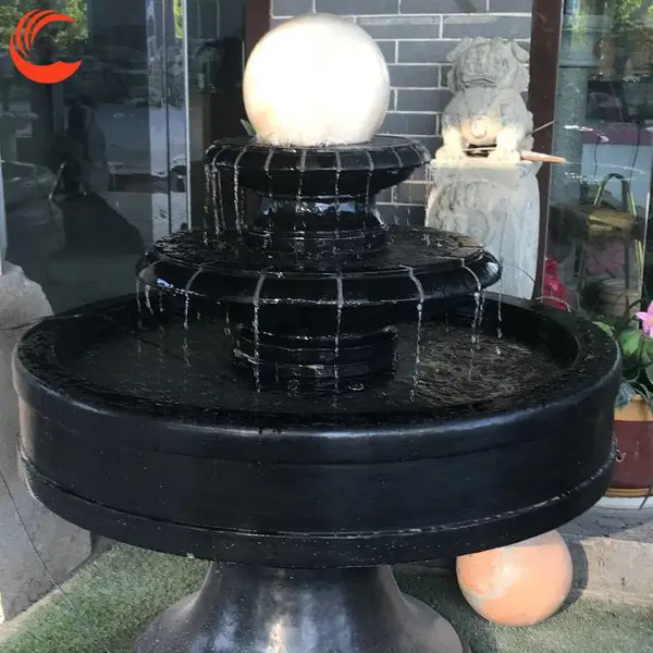石雕喷泉欧式 青石转水球园林景区装饰 别墅庭院流水摆件 可上门安装