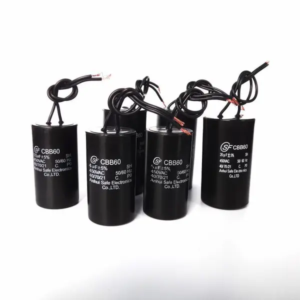 供应 赛福CBB60 450V 4UF离心泵电机运行薄膜电容