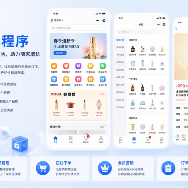 会员积分小程序开发 电商小程序定制开发 会员管理小程序开发 金心诺