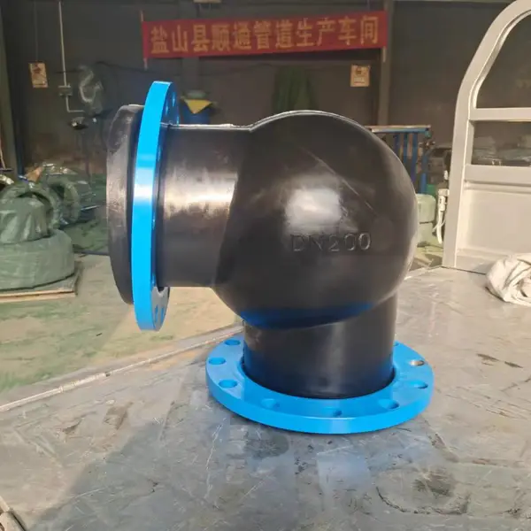 供应宿州WTX型耐老化可取挠90°橡胶弯头DN400氟橡胶弯头