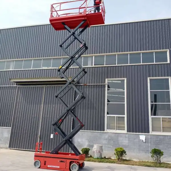 莱芜全自行式升降机电动液压升降平台移动剪叉式高空作业车升降梯10米