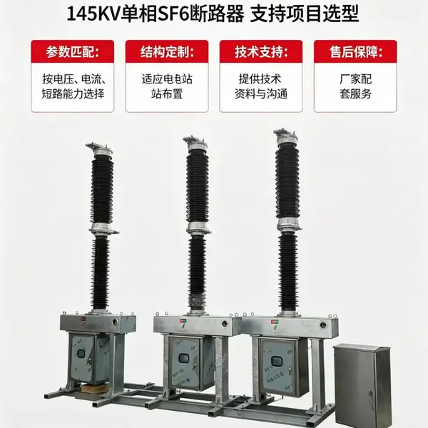 外贸单相操作LW36-145KV/3150A六氟化硫断路器