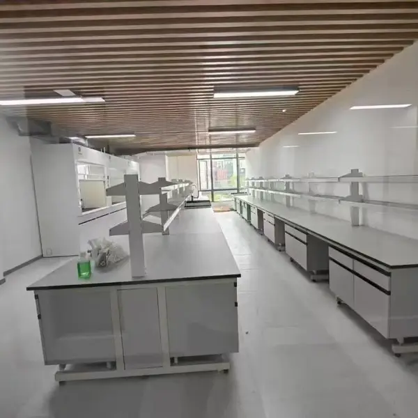 钢木实验台厂家直销,山东潍坊实验台源头工厂,操作台配套整体方案免费设计