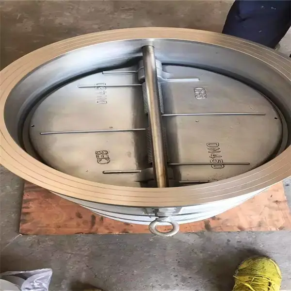 供应单向阀逆止阀薄型止回阀 H77X-10C DN400水泵水表蝶形止回阀