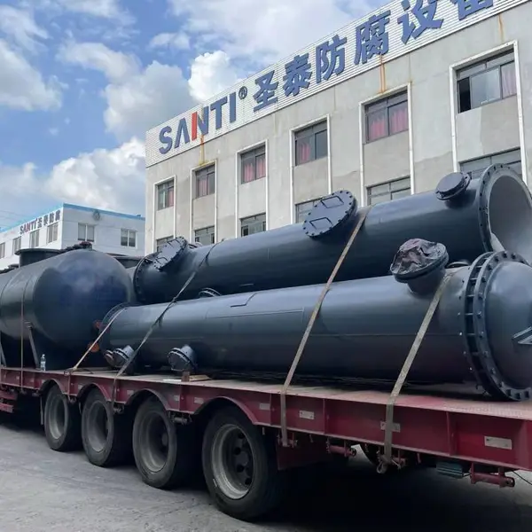 钢衬塑储罐 离子交换柱 酸碱化工溶液钢衬PE储存罐 化学吸收塔防腐