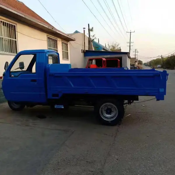 圣成建筑砂石混凝土拉砖翻斗车 盘山路货运工程自卸三轮车