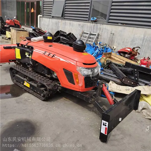 履带回填机 大棚果园开沟旋耕机小型35马力座驾式履带开沟机