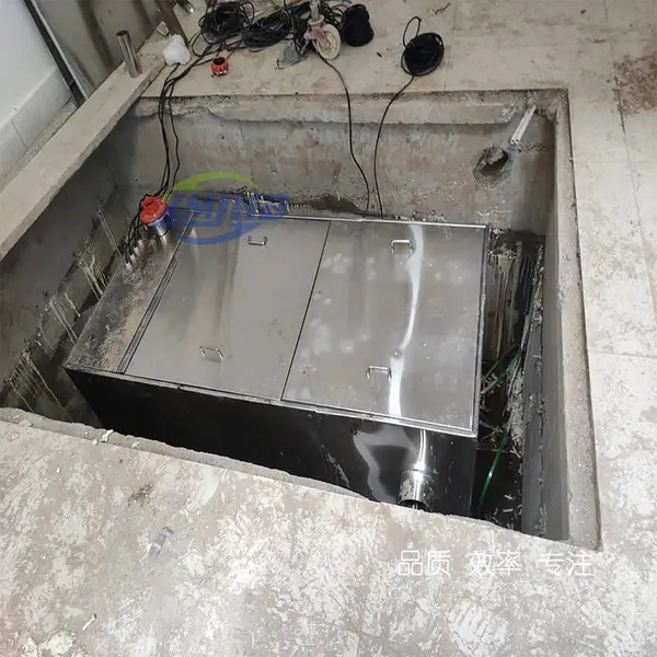 全自动隔油一体化设备形式 不锈钢酒店油水分离器模式商场餐饮废水处理