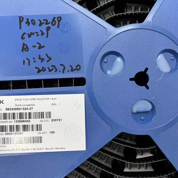 B82559B2152A027,工字电感,ERU27 FLAT WIRE 1.5uH,TDK