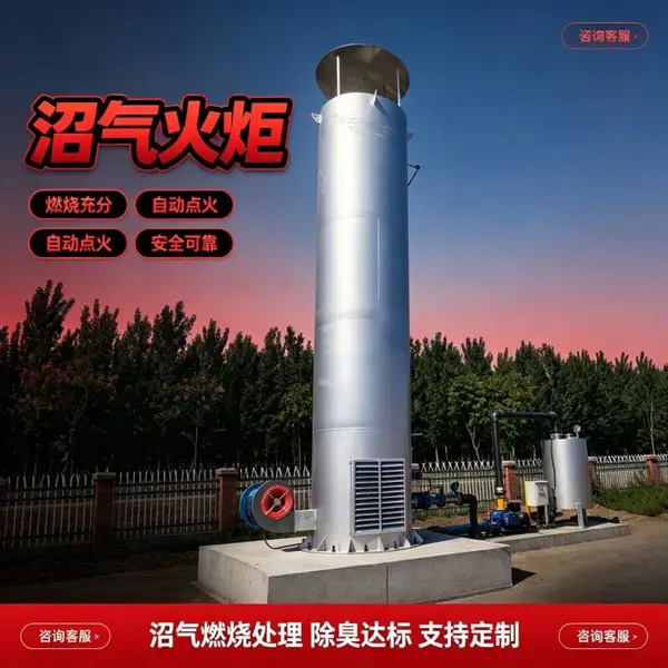 撬装内燃式沼气火炬 垃圾填埋场沼气燃烧系统 可接远程控制
