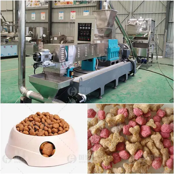 狗粮猫粮生产线 双螺杆膨化机 膨化宠物饲料生产线 支持非标定制