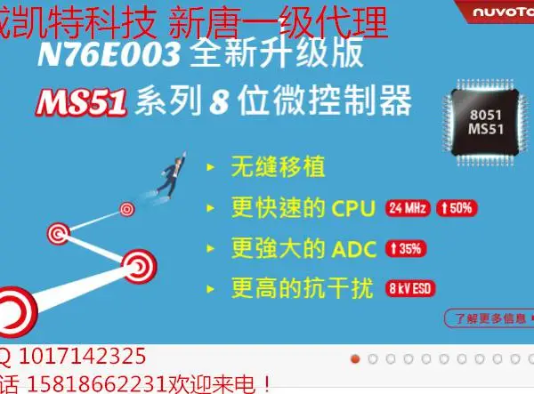 新唐代理 新唐一级代理 新唐授权核心代理商 N76E616