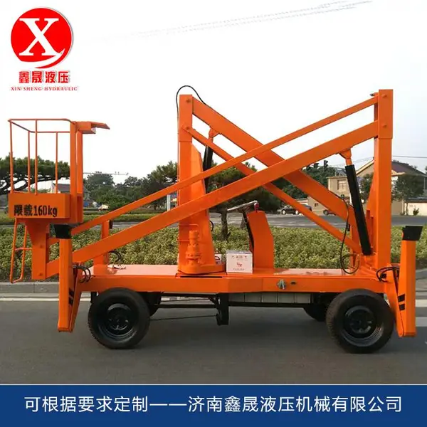 扬州 柴油电瓶升降平台路灯监控安装维修梯高空作业维修车 曲臂式升降机