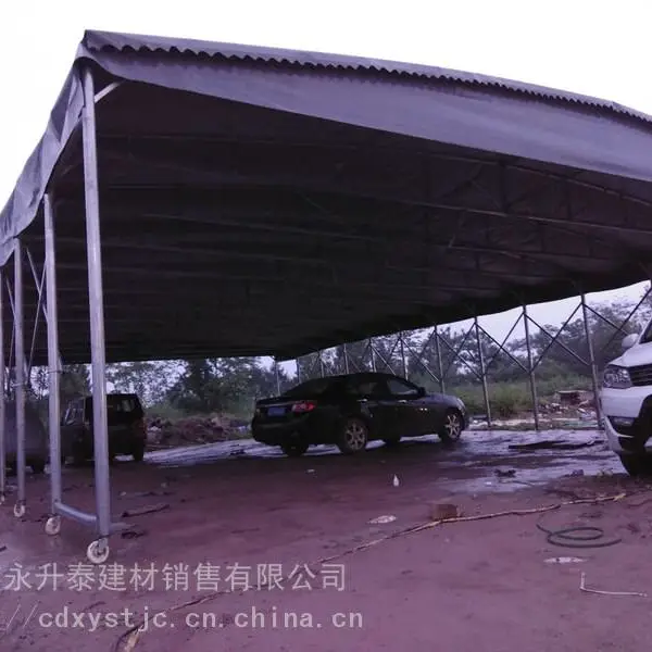 乐山市伸缩遮阳篷抗风能力 推拉棚活动蓬操作简单
