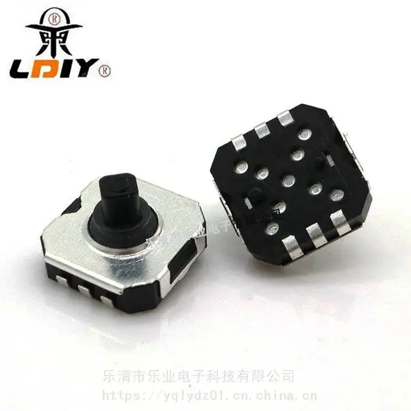 7*7*H5/H6/H7/H8 6脚贴片五向开关 多向按键开关 五向轻触开关 耐高温