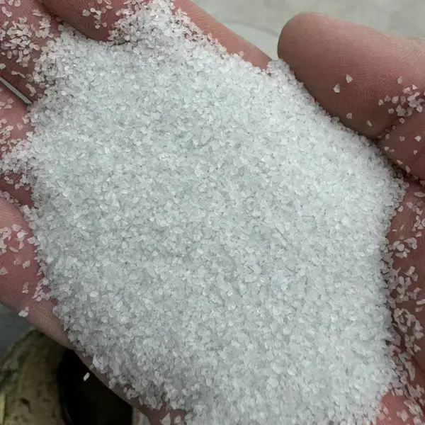 石英砂颗粒材料用于喷砂除锈 园林垫层 目数20-40目 40-70目