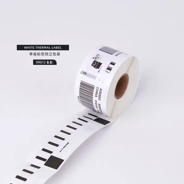 DYMO-99012白色兼容热敏标签纸打印机条码纸 珠宝专用标签99012LB 热敏标签 吊牌标签专用耗材 支持定制