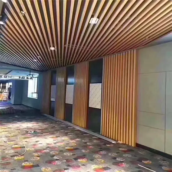 浙江奥德赛厂家定制铝方通吊顶扣板木纹异形铝方管商场吊顶天花U型吊顶扣板