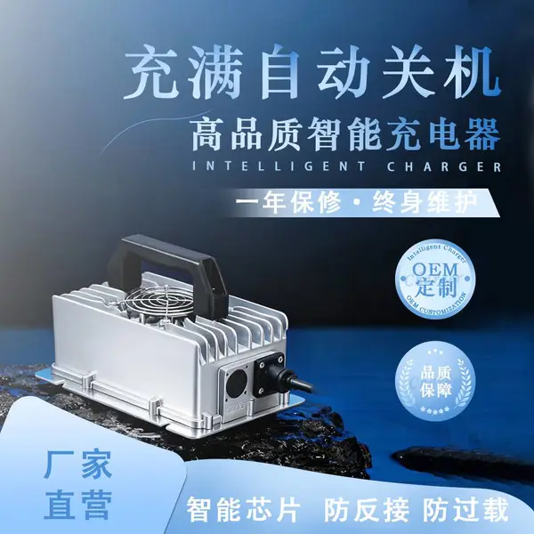 58.4V20A 洗地机 电动除尘充电器 高尔夫球车 铅酸免维护电池品字尾