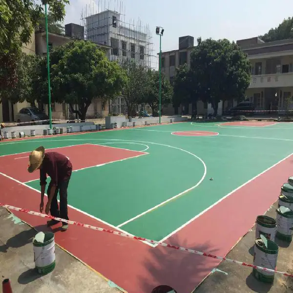 室外塑胶篮球场地坪 篮球场塑胶地坪施工厂家 ***环保材料 Sinwe/鑫威
