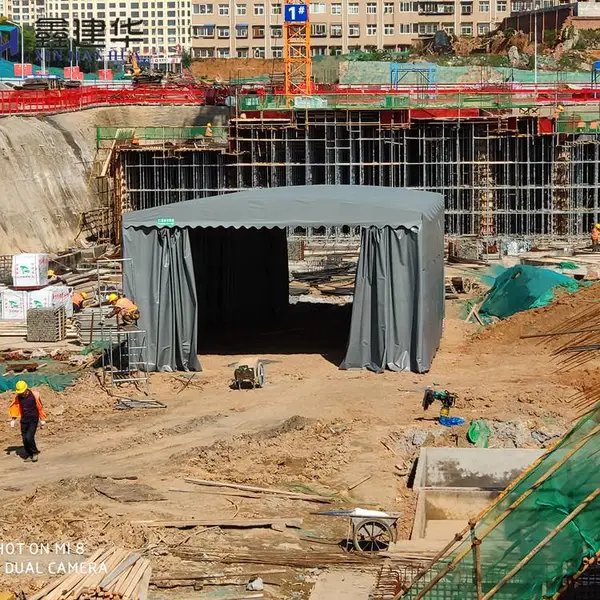 仓库大型推拉帐篷 膜结构的遮雨棚 生产加工 武功