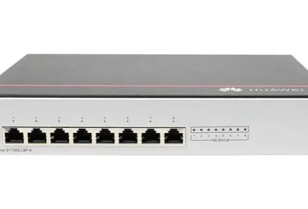 华为S1730S-L8P-A 8口千兆POE供电非网管交换机 适用酒店学校公寓