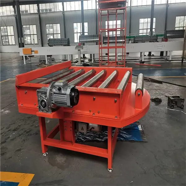 不锈钢滚筒输送机 托辊旋转台输送线 自动化流水线工作传送带